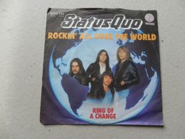Single brit. Rock Hardrock Band Status Quo 1977 Rockin`all